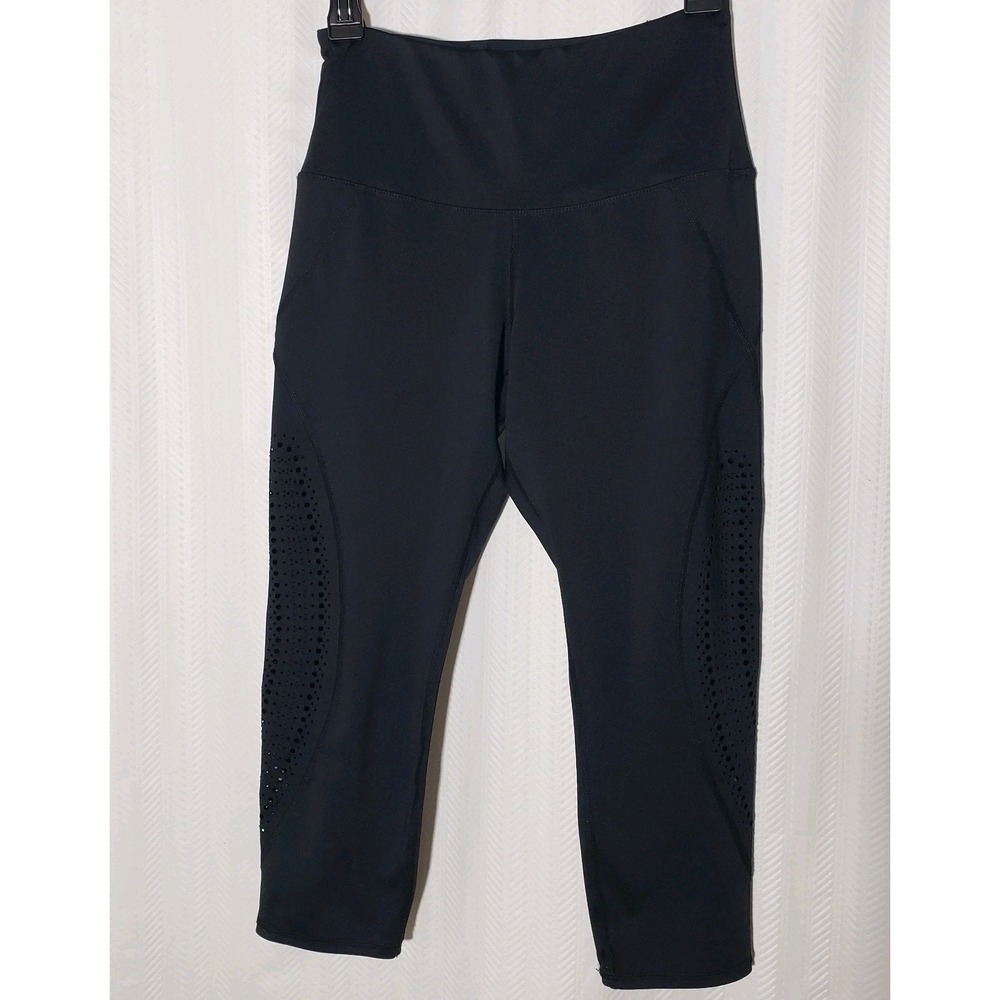 Ruby Ribbon Womens Size M Fitted Yoga Athletic Cropped Pants Black *See Descr.